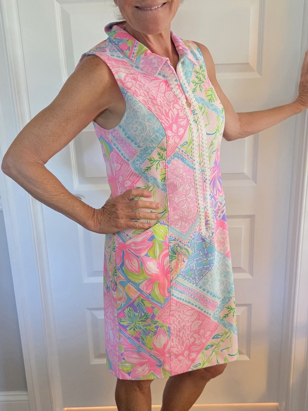 Lilly Pulitzer Pink Multi Floral Sleeveless Dress